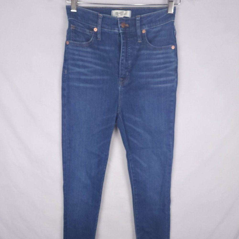 Madewell Womens 11" High Rise Skinny Jeans 26 Medium Wash Blue Pants